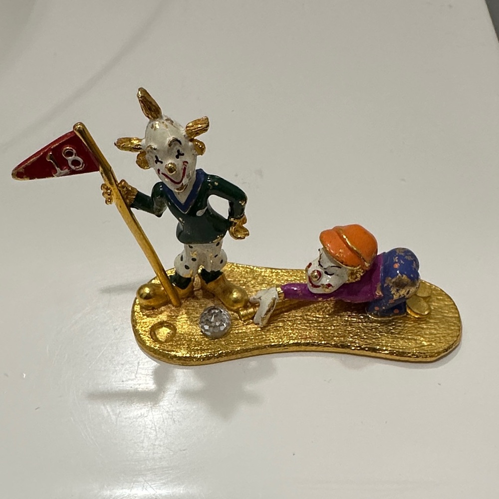 Spoontique Pewter Clown Vintage !